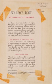 Cover of: No Lost Love
