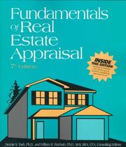 Cover of: Fundamentals of real estate appraisal
