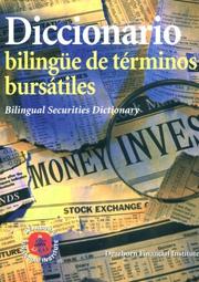 Cover of: Diccionario bilingüe de términos bursátiles