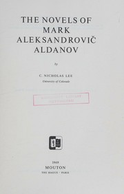 The novels of Mark Aleksandrovic Aldanov
