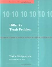 Hilbert's tenth problem by Matii͡asevich, I͡U. V.
