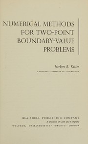 Cover of: Numerical Methods for Two-Point Boundry-Value Problems