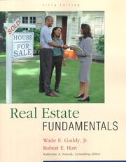 Cover of: Real Estate Fundamentals by Wade E. Gaddy, Robert E. Hart, Wade E. Gaddy, Robert E. Hart