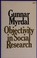 Cover of: Objectivity in social research
