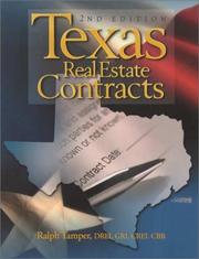 Cover of: Texas real estate contracts by Ralph Tamper