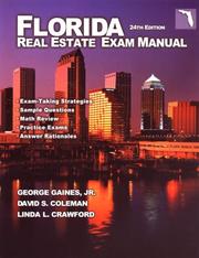 Cover of: Florida Real Estate Exam Manual (Florida Real Estate Exam Manual, 24th ed)