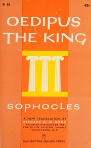 Cover of: Oedipus the King