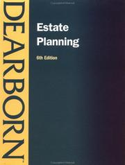 Cover of: Estate Planning by Dearborn Financial Publishing