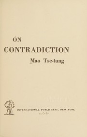 Cover of: On Contradiction