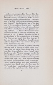 Cover of: One hundred poems from the Chinese.