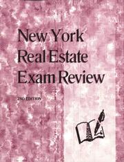 Cover of: New York Real Estate Exam Review