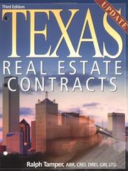 Cover of: Texas real estate contracts by Ralph Tamper