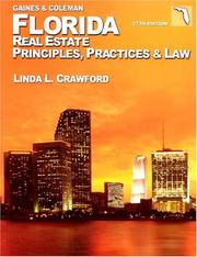 Cover of: Florida R.E. Principles, Practices, & Law (Florida Real Estate Principles, Practices, and Law)