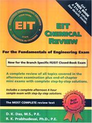 Cover of: Engineer In Training: Chemical Review, 2nd Ed.: New for the Branch Specific FE/EIT Closed Book Exam (Engineer-In-Training)