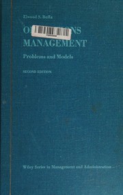 Cover of: Operations management by Elwood Spencer Buffa, Elwood Spencer Buffa