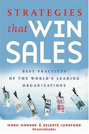 Cover of: Strategies That Win Sales: Best Practices of the World's Leading Organizations