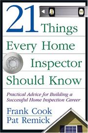 Cover of: 21 Things Every Home Inspector Should Know