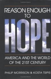 Cover of: Reason enough to hope: America and the world of the twenty-first century