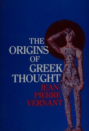 Cover of: The origins of Greek thought