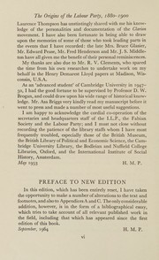 Cover of: The origins of the Labour Party, 1880-1900