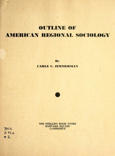 Outline of American regional sociology