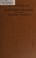 Cover of: An Outline of New-Church Teaching