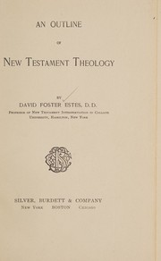 Cover of outline of New Testament theology, An