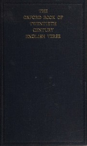 The Oxford Book of Twentieth-Century English Verse