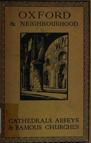 Cover of: OXFORD and NEIGHBOURING CHURCHES