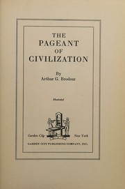 cover of The pageant of civilization,