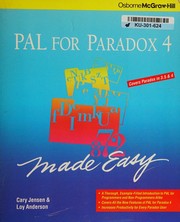Cover of: PAL for Paradox 4 made easy