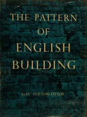Cover of: The pattern of English building