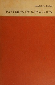 Cover of: Patterns of exposition