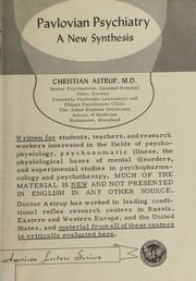 Pavlovian psychiatry