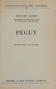 Cover of: Peguy