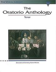 Cover of: The Oratorio Anthology - Tenor: The Vocal Library