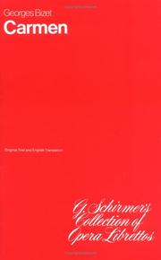 Cover of: Carmen (Schirmer's Collection of Opera Librettos)