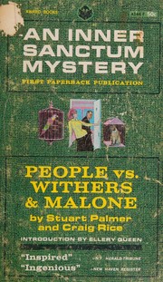 Cover of: People vs. Withers & Malone by Stuart Palmer, Stuart Palmer