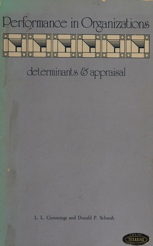 cover of Performance in organizations;