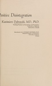 Cover of: Personality-shaping through positive disintegration.