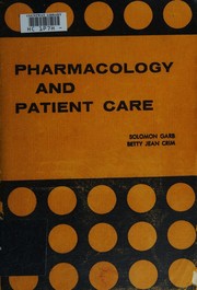 Cover of: Pharmacology and patient care