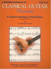 Cover of: A Modern Approach to Classical Repertoire - Part 2: Guitar Technique