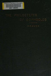 Cover of: The Philoctetes of Sophocles