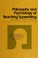 Cover of: Philosophy and psychology of teaching typewriting