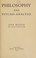 Cover of: Philosophy and psycho-analysis