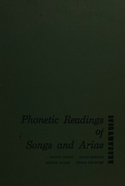 Cover of: Phonetic Readings of Songs and Arias
