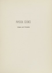 Cover of Physical science; origins and principles by Robert T. Lagemann