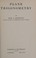 Cover of: Plane trigonometry