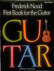 Cover of: First Book for the Guitar - Part 3: Guitar Technique