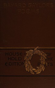 Cover of: The poetical works of Bayard Taylor